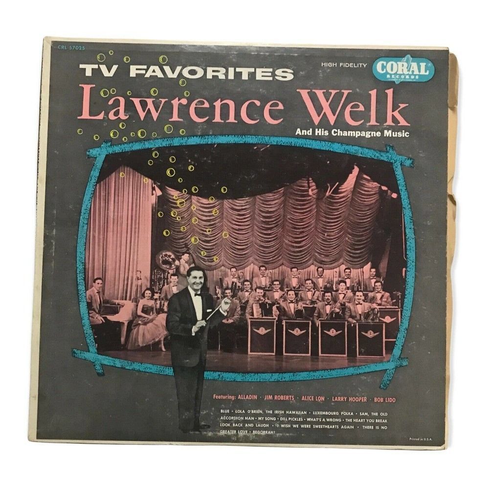 Lawrence Welk & His Champagne Music TV Favorites HiFi LP Coral Records CRL 57025